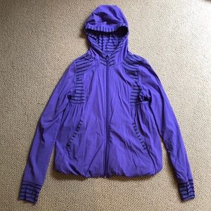 Ivivva Purple striped reversible jacket